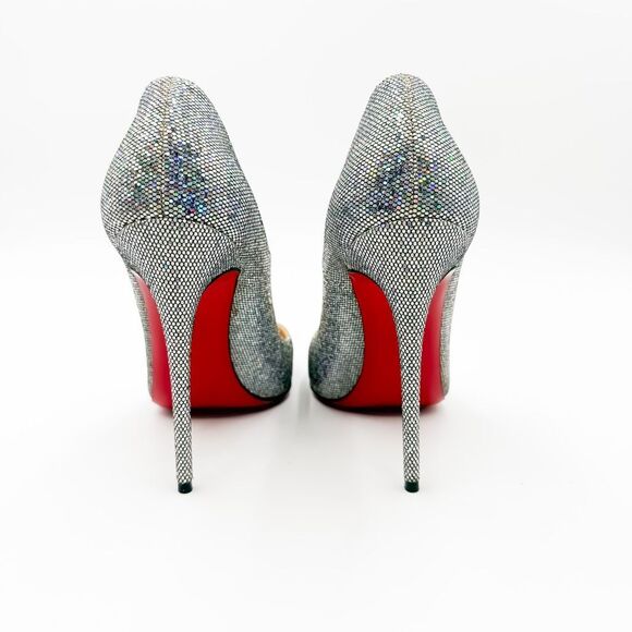 Christian Louboutin So Kate Heels120 Pumps Metallic EU 37.5 US 7.5 - Picture 6 of 13